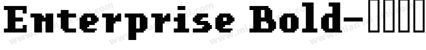 Enterprise Bold字体转换